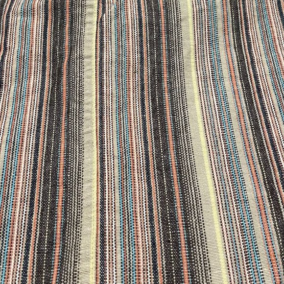 Christopher & Banks‎ Women's 100% Cotton Striped Drawstring Skirt, Size 14 - Picture 3 of 7